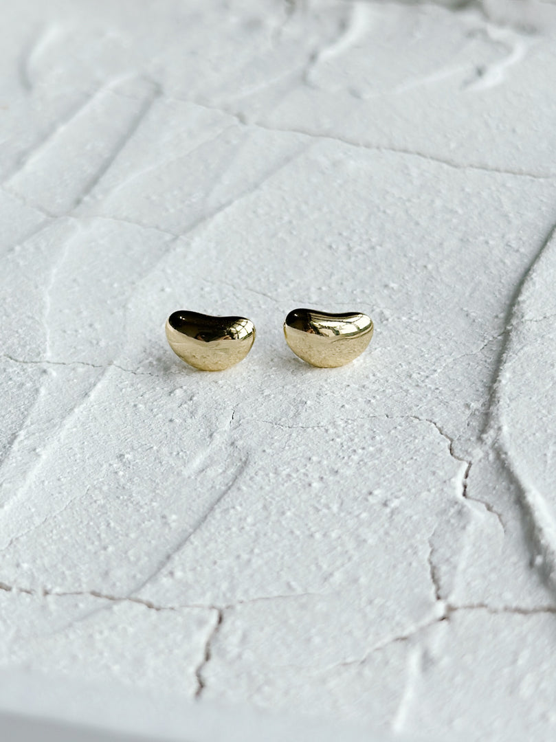 Beatrice Bean Stud Earrings