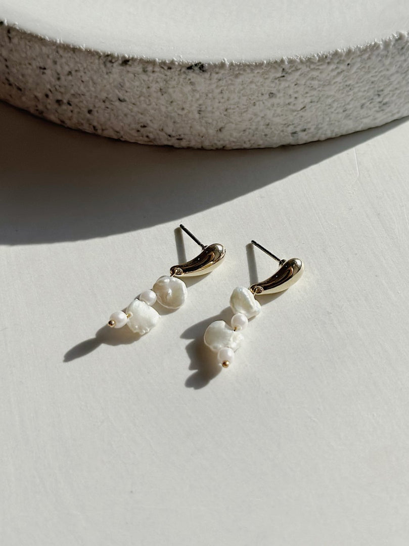 Dendra Pearl Drop Earrings