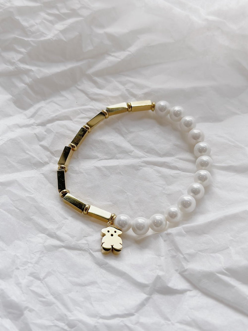 Teddy & Pearl Stretchable Bracelet