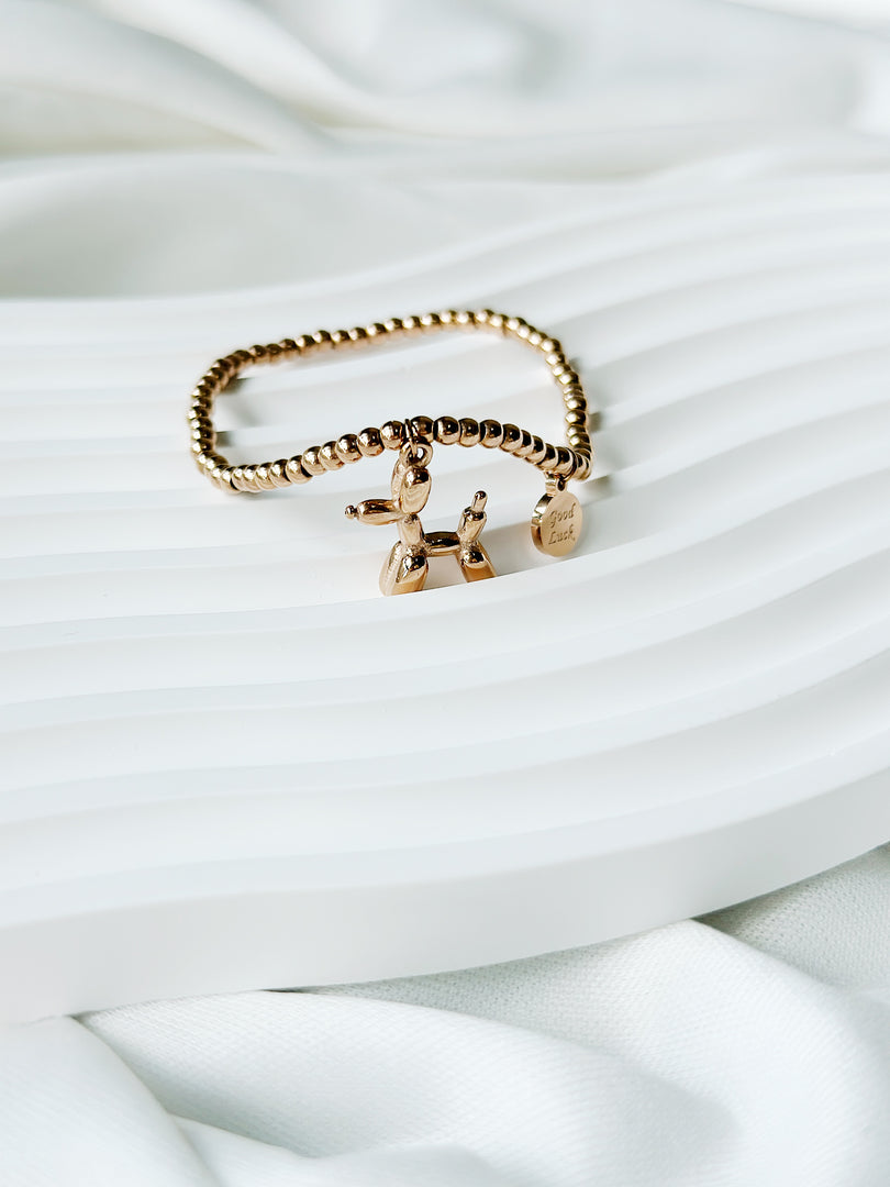 Camilla Balloon Dog Bracelet in Rose Gold