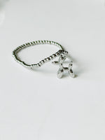 Load image into Gallery viewer, Camilla Balloon Dog Bracelet in Silver
