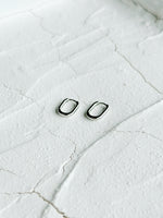 Load image into Gallery viewer, Sophia Hoop Earrings in Silver
