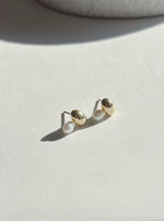 Load image into Gallery viewer, Margaret Pearl Stud Earrings
