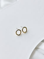 Load image into Gallery viewer, Nancy Round Gold Earrings
