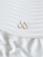 Load image into Gallery viewer, Maya Hollow Teardrop Earrings in Gold
