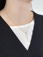 Load image into Gallery viewer, Jane Pearl Drop Necklace
