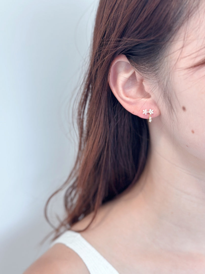 Rachel Mismatched Floral Earrings