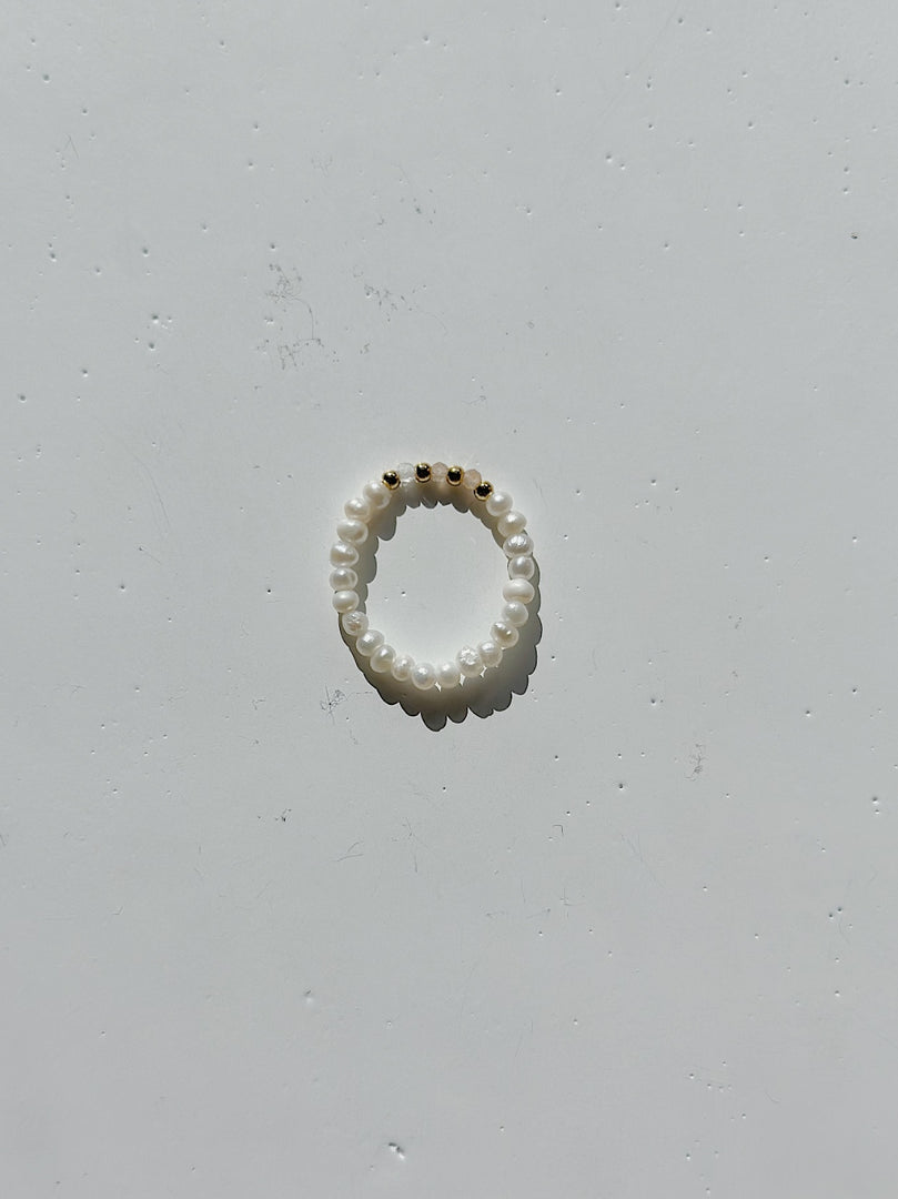 Davia Freshwater Pearl Bead Ring