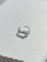 Load image into Gallery viewer, Emelia Adjustable Knot Ring in Silver
